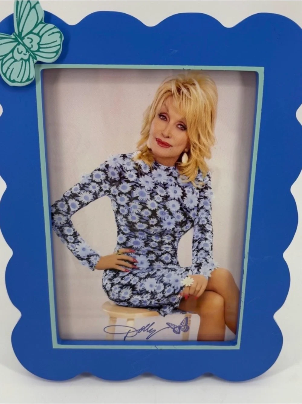 Dolly Parton picture frame NWT 5x7 Dolly picture frame Dollywood butterfly